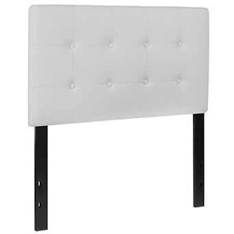 Emma and Oliver Button Tufted Upholstered Headboard