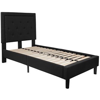 Merrick Lane Mallory Platform Bed Tufted Upholstered Platform Bed