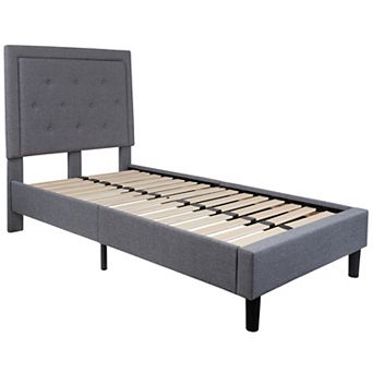 Merrick Lane Mallory Platform Bed Tufted Upholstered Platform Bed