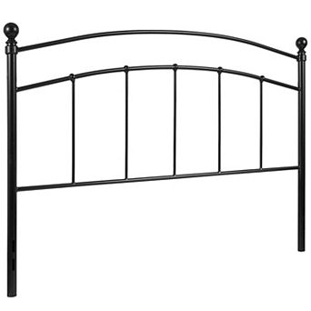 Merrick Lane Kildare Metal Headboard Contemporary Arched Headboard With Adjustable Rail Slots