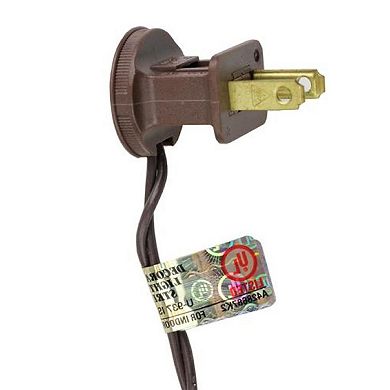 300-Count Clear Mini Christmas Light Set 149.6ft Brown Wire