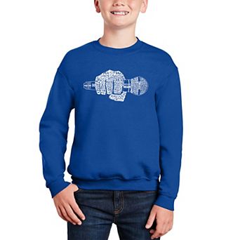 90's Rappers - Boy's Word Art Crewneck Sweatshirt
