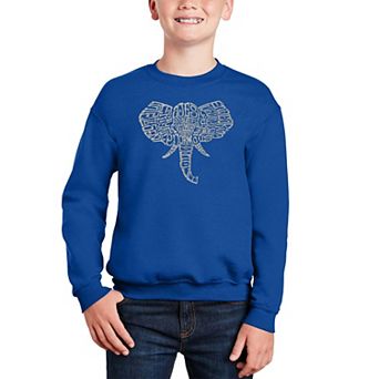 Tusks - Boy's Word Art Crewneck Sweatshirt