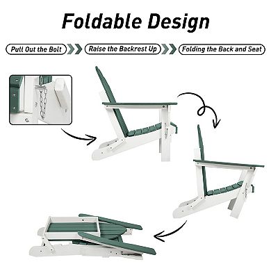 Aoodor Folding Adirondack Patio Chairs - Stylish and Portable Seating