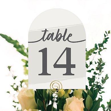 Big Dot Of Happiness Champagne Elegantly Simple Double-sided 5 X 7" Cards Table Numbers 1-20