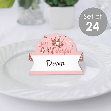 Big Dot Of Happiness 1st Birthday Little Miss Onederful Party Table ...