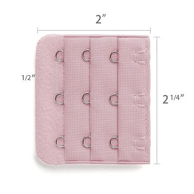 Ladies 3 Hook Bra Extension 5 Pcs