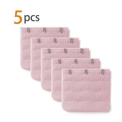 Ladies 3 Hook Bra Extension 5 Pcs