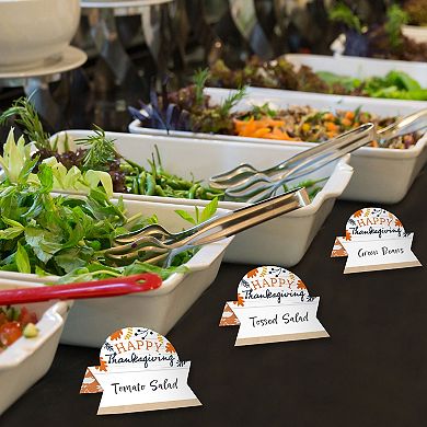 Big Dot Of Happiness Happy Thanksgiving Fall Party Tent Table Setting Name Place Cards 24 Ct