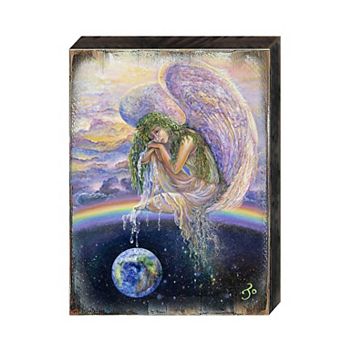 Weep of the World Fantasy Wooden Wall Art by Josephine Wall - Fantasy Decor
