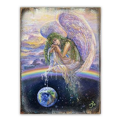 Weep of the World Fantasy Wooden Wall Art by Josephine Wall - Fantasy Decor