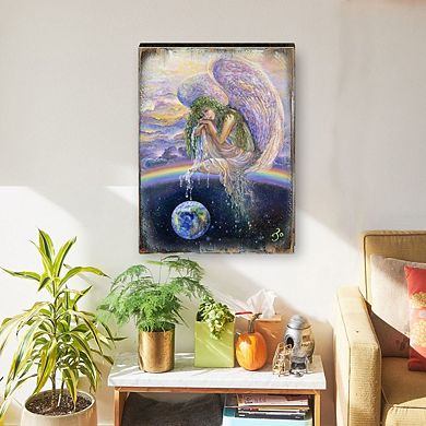 Weep of the World Fantasy Wooden Wall Art by Josephine Wall - Fantasy Decor