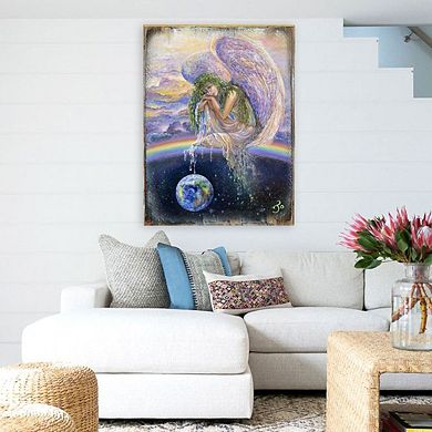 Weep of the World Fantasy Wooden Wall Art by Josephine Wall - Fantasy Decor