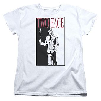 Batman Two Face Short Sleeve Womens T-shirt