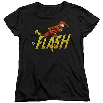 Dc Comics Flash 8 Bit Flash Short Sleeve Womens T-shirt
