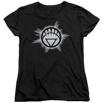Green Lantern White Glow Short Sleeve Womens T-shirt