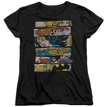 Dc Comics Three Of A Kind Short Sleeve Womens T-shirt