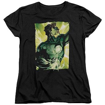 Green Lantern Up Up Short Sleeve Womens T-shirt