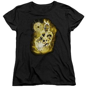 Green Lantern Sinestro Nebula Short Sleeve Womens T-shirt