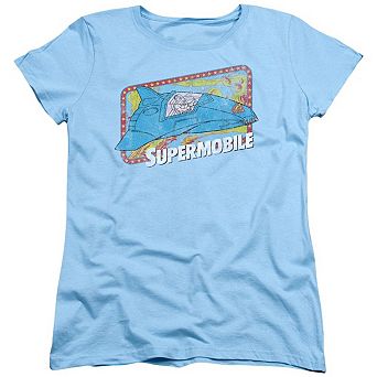 Dc Comics Supermobile Short Sleeve Womens T-shirt