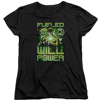 Green Lantern Fueled Short Sleeve Womens T-shirt