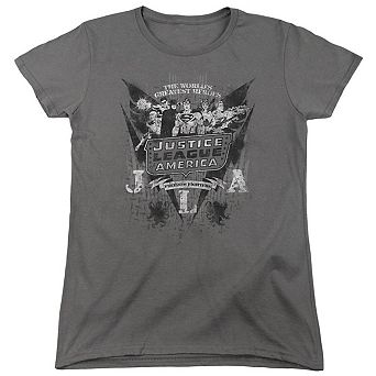 Dc Comics Greatest Heroes Short Sleeve Womens T-shirt
