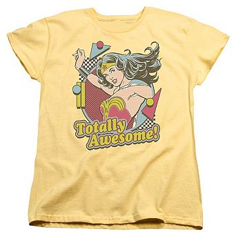 Dc Comics Totally Awesome Short Sleeve Womens T-shirt