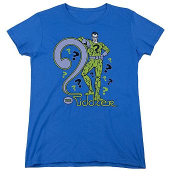 Dc Comics The Riddler Short Sleeve Womens T-shirt