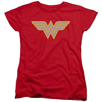 Dc Comics Wonder Woman Logo Short Sleeve Womens T-shirt