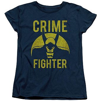 Dc Comics Fight Crime Short Sleeve Womens T-shirt