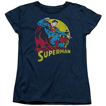 Dc Comics Big Blue Short Sleeve Womens T-shirt