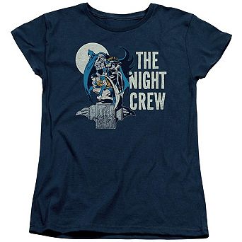Dc Comics Night Crew Short Sleeve Womens T-shirt