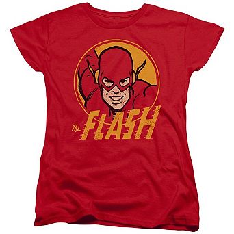 Dc Comics Flash Flash Circle Short Sleeve Womens T-shirt