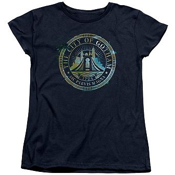 The Batman City Of Gotham Short Sleeve Women´s T-Shirt