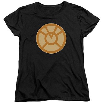 Green Lantern Orange Symbol Short Sleeve Womens T-shirt