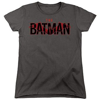 The Batman Logo With Red Bat Short Sleeve Women´s T-Shirt