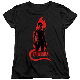 The Batman Selina Kyle Cat Silhouette Short Sleeve Women´s T-Shirt