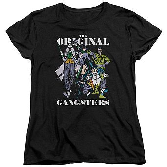 Dc Comics Original Gangsters Short Sleeve Womens T-shirt