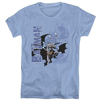 Batman Throwing Blades Short Sleeve Womens T-shirt