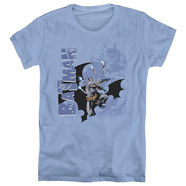 Batman Throwing Blades Short Sleeve Womens Tshirt