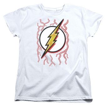 DC Comics Flash Airbrush Bolt Short Sleeve Women´s T-Shirt