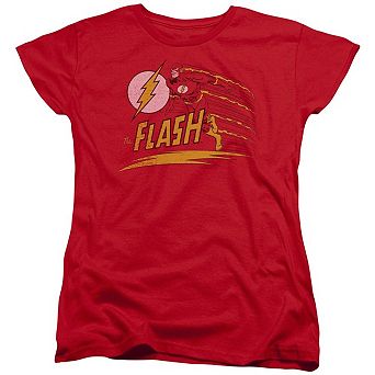 Dc Comics Flash Like Lightning Short Sleeve Womens T-shirt