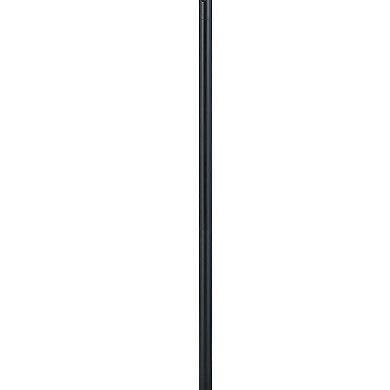 80 Watt Metal Floor Lamp with Dual Gooseneck and Uno Style Shades, Black