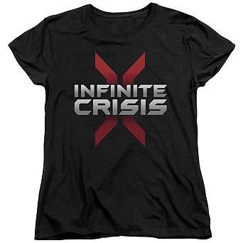 Infinite Crisis Logo Short Sleeve Womens T-shirt