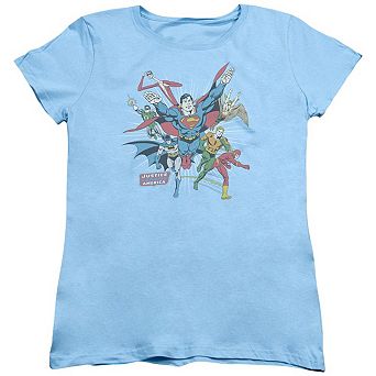 Dc Comics Lead The Charge Short Sleeve Womens T-shirt
