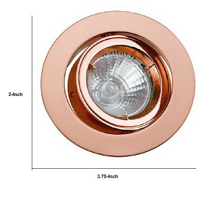 3.75 Inch 12V Round Ceiling Light with Metal, Antique Copper