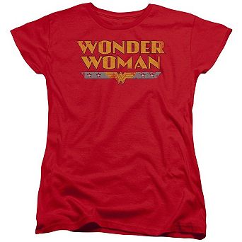 Dc Comics Wonder Woman Logo Short Sleeve Womens T-shirt