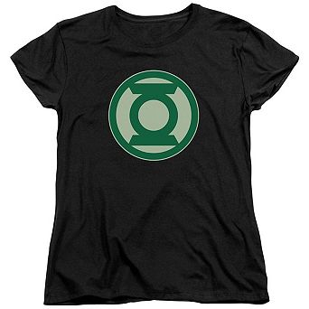Green Lantern Green Symbol Short Sleeve Womens T-shirt
