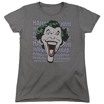 Dc Comics Dastardly Merriment Short Sleeve Womens T-shirt