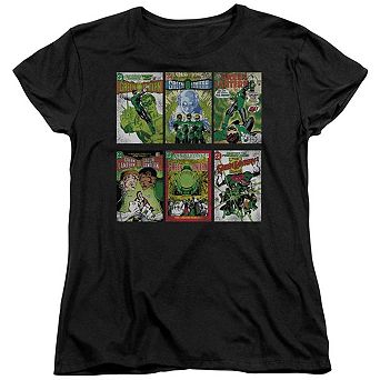 Green Lantern Gl Covers Short Sleeve Womens T-shirt